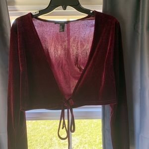 Tied long sleeve top